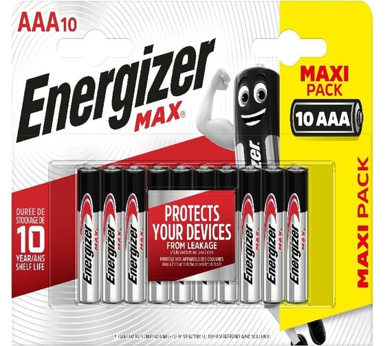 Батарейка Energizer ENR MAX AAA BP10 RU 7638900413830 1