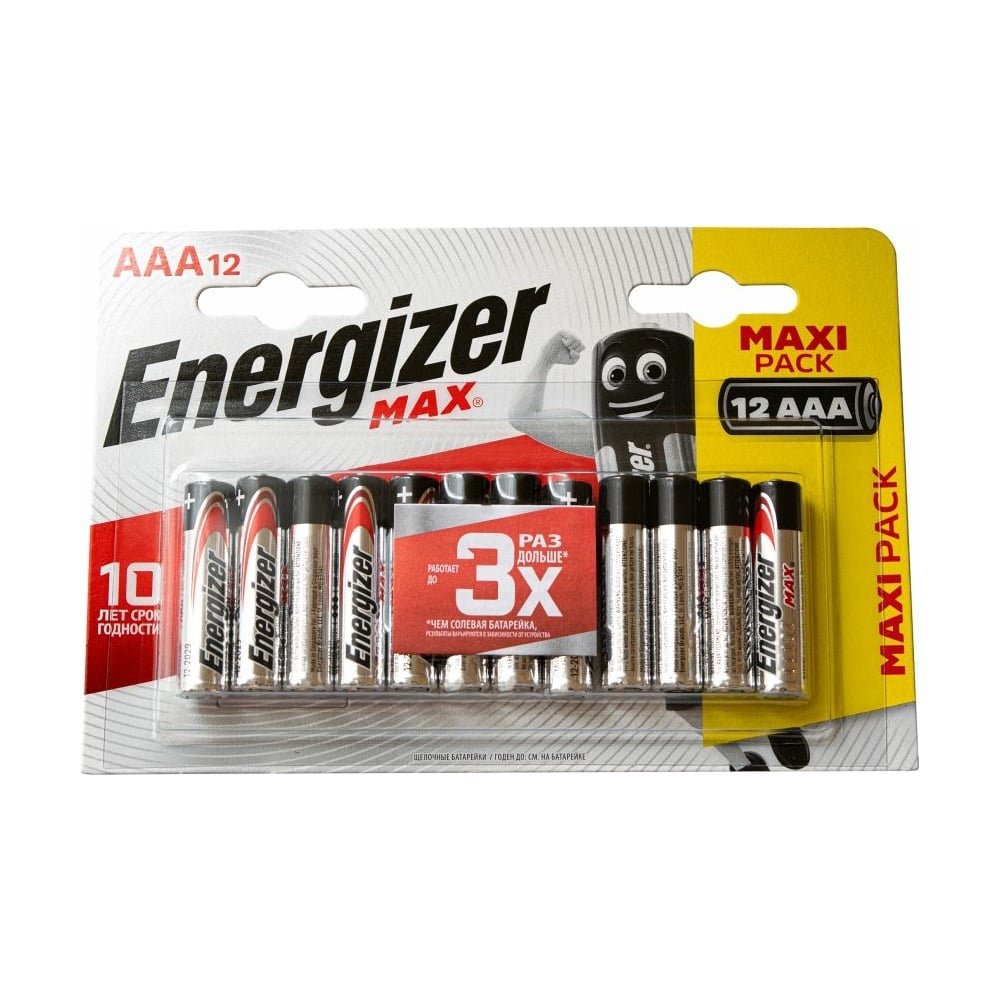 Батарейка Energizer ENR MAX AAA BP12 RU 7638900410204 - выгодная цена ...