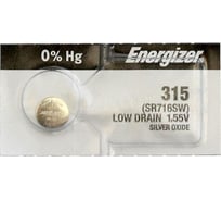 Батарейка Energizer Silver Oxide 315 1 шт/бл 7638900998726