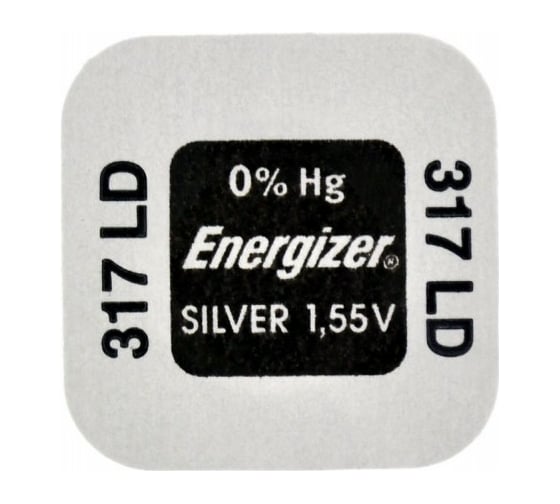 Батарейка Energizer Silver Oxide 317 1 шт/бл 7638900998702