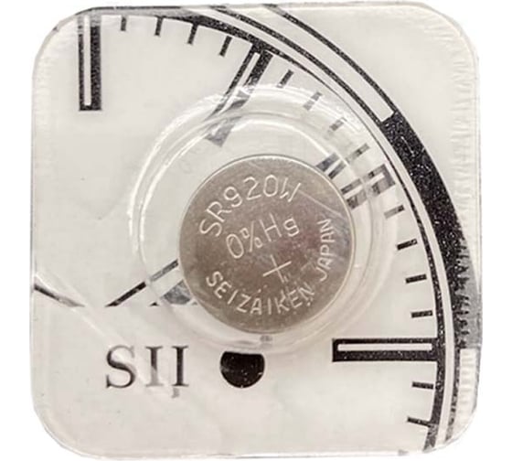 Батарейка SEIZAIKEN 370 (SR920W) Silver Oxide 1.55V 27400370