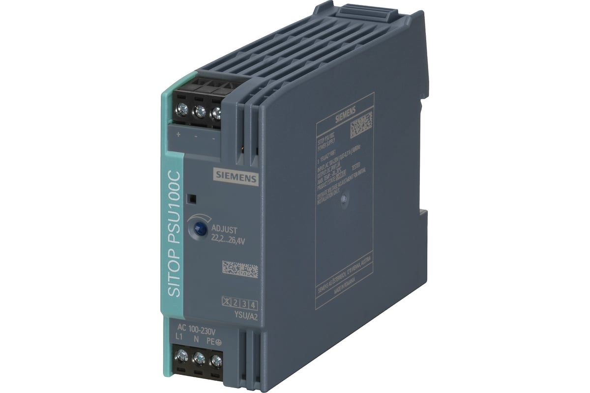 Стабилизированный блок питания Siemens sitop psu100c 12 v/2 a 6EP13215BA00  6EP1321-5BA00 - выгодная цена, отзывы, характеристики, фото - купить в  Москве и РФ