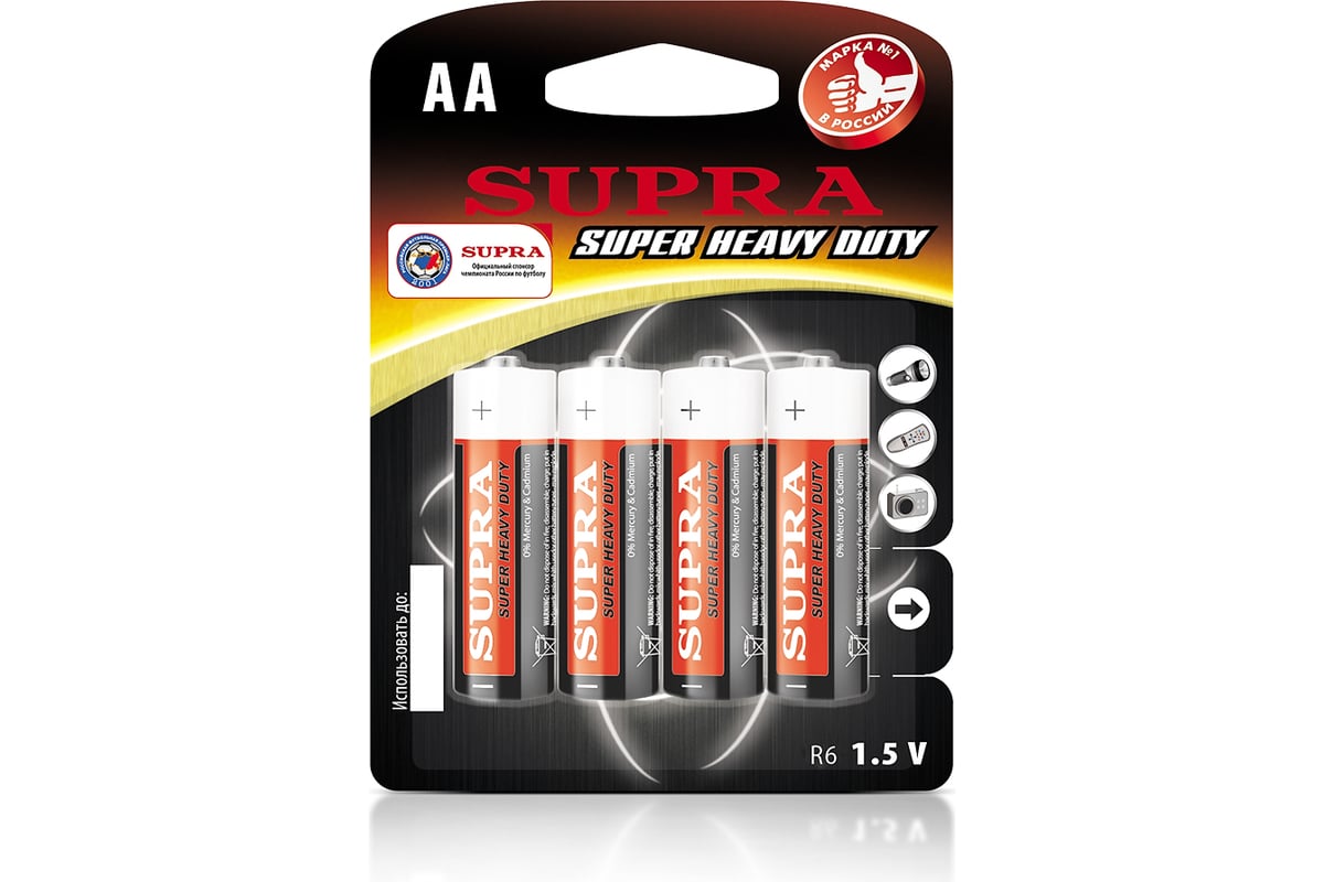 Батарейка Supra R6P-BP4 - выгодная цена, отзывы, характеристики, фото ...