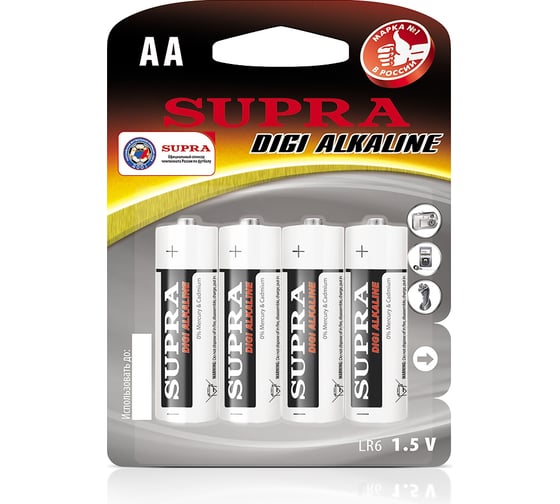 Батарейка Supra LR6-BP4DG 1