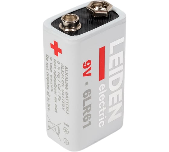 Батарейка LEIDEN ELECTRIC 6LR61 9 V алкалиновая 808003