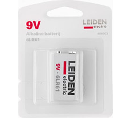 Батарейка LEIDEN ELECTRIC 6LR61 9 V алкалиновая 808003
