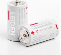 Батарейка LEIDEN ELECTRIC C 1,5 V алкалиновая 2 штуки 808004