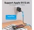 Сетевое зарядное устройство VENTION на 3 порта USB 2.4A, черный, 1 шт. FEAB0-EU 6