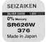 Батарейка SEIZAIKEN 376 (SR626W) Silver Oxide 1.55V 27400376 2