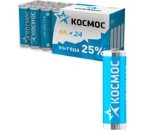 Батарейка пальчиковая LR6 24шт КОСМОС KOCLR6 278065