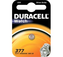 Батарейка для часов 1.5В 377 BP-1 1шт Duracell 252339