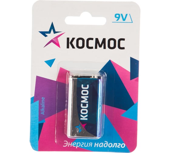 Батарейка Крона LR6LR61 Максимум 1шт КОСМОС KOC6LR61MAX1BL