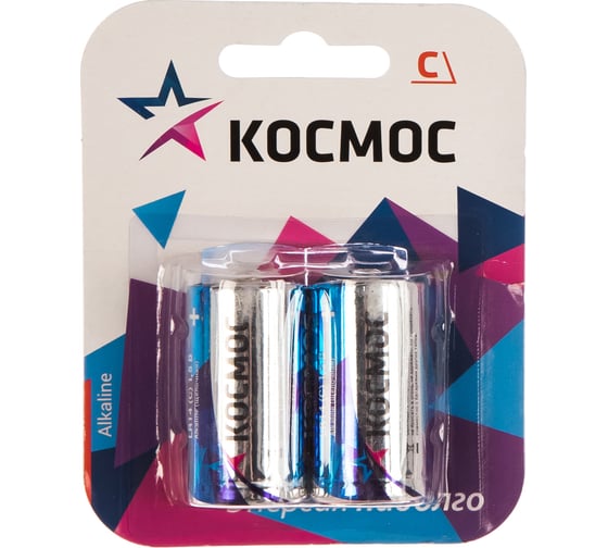 Батарейка LR LR14 Максимум BP2 2шт КОСМОС KOCLR14MAX2BL
