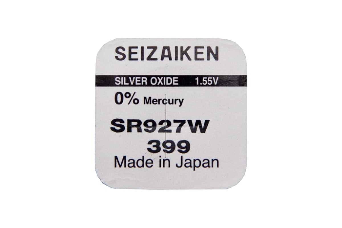 Батарейка SEIZAIKEN 399 (SR927W) Silver Oxide 1.55V 27400399 - выгодная ...