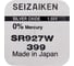 Батарейка SEIZAIKEN 399 (SR927W) Silver Oxide 1.55V 27400399 2