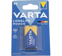 Батарейка Varta LONGLIFE POWER (HIGH ENERGY) Крона 6LR61 BL1 Alkaline 9V 04922121411