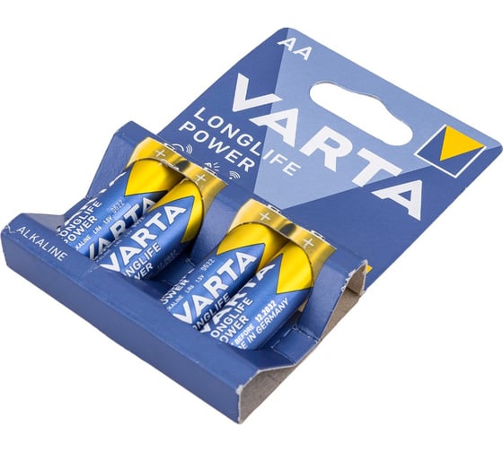 Батарейка Varta LONGLIFE POWER (HIGH ENERGY) LR6 AA BL4 Alkaline 1.5V (4906) 04906121414