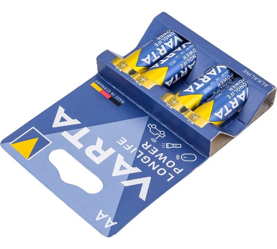 Батарейка Varta LONGLIFE POWER (HIGH ENERGY) LR6 AA BL4 Alkaline 1.5V (4906) 04906121414