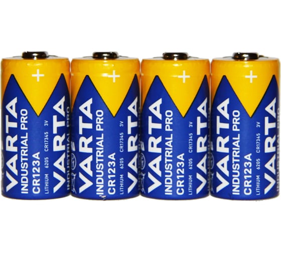 Батарейка Varta INDUSTRIAL PRO CR123A Shrink 4 Lithium 3V 06205101511