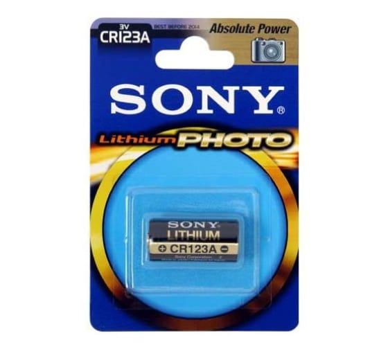 Батарейки Sony CR123A BL-1 5424 1