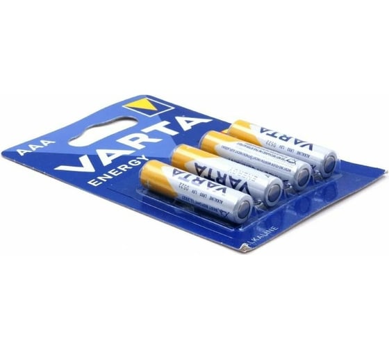 Батарейка Varta ENERGY LR03 AAA BL4 Alkaline 1.5V (4103) 04103213414