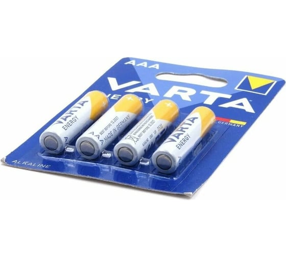 Батарейка Varta ENERGY LR03 AAA BL4 Alkaline 1.5V (4103) 04103213414