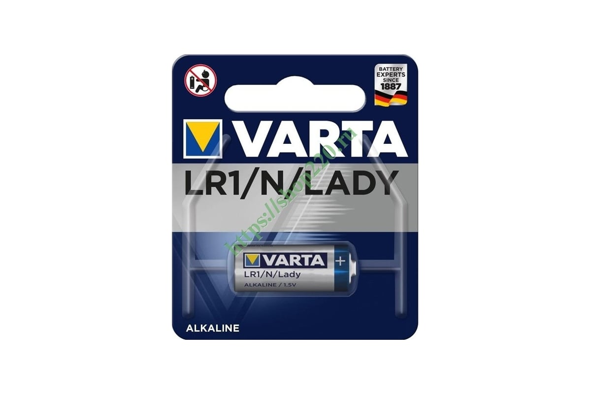 Батарейка Varta ELECTRONICS LR1 N BL1 Alkaline 1.5V (4001) 04001101401 ...