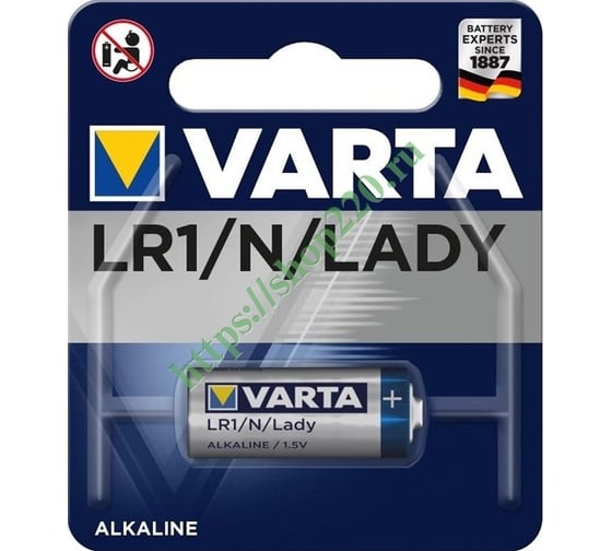 Батарейка Varta ELECTRONICS LR1 N BL1 Alkaline 1.5V (4001) 04001101401