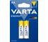 Батарейка Varta ENERGY LR6 AA BL2 Alkaline 1.5V (4106) 4106229412 RPL00358 1