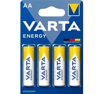 Батарейка Varta ENERGY LR6 AA BL4 Alkaline 1.5V (4106) 04106213414 25775061