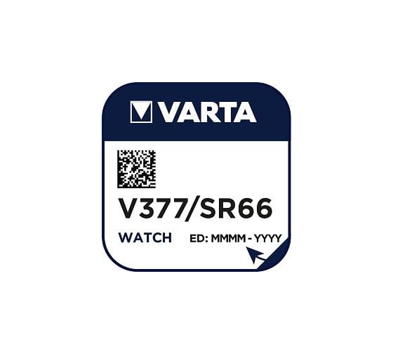 Батарейка Varta 377 (SR626SW) BL1 Silver Oxide 1.55V 00377101111