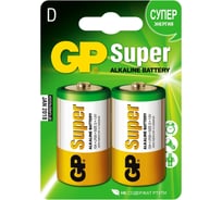 Батарейка Super Alkaline LR20 (2 шт; блистер) GP 13A-BC2/13A-CR2/13A-2CR2