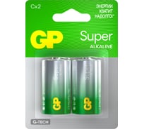Батарейки GP C / LR14 алкалиновые щелочные Super Alkaline, набор 2 шт (14AA21-BC2) 15497419