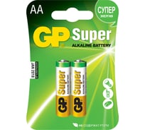 Батарейки GP АА пальчиковые алкалиновые Ultra Alkaline G-Tech, набор 2 шт. 15AUA21-2CRSBC2 15497429