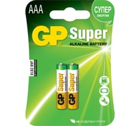 Алкалиновые батарейки GP Super Alkaline G-Tech ААA, набор 2 шт. 24AA21-2CRSBC2 15497424