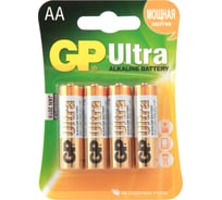 Батарейки GP АА пальчиковые алкалиновые Ultra Alkaline G-Tech, набор 4 шт. 15AUA21-2CRSBC4 15497432