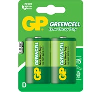 Батарейки GP D / R20 Greencell, набор 2 шт. 13G-2CR2 15497442