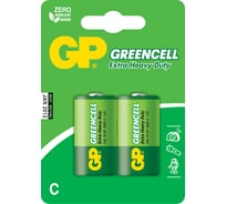 Батарейки GP C / R14 Greencell, набор 2 шт. 14G-2CR2 15497450