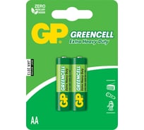 Батарейки GP АА Greencell, набор 2 шт. 15G-2CR2 15497452