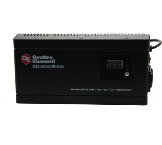 Настенный стабилизатор напряжения QUATTRO ELEMENTI Stabilia 500 W-Slim 772-555 1