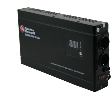 Настенный стабилизатор напряжения QUATTRO ELEMENTI Stabilia 1500 W-Slim 772-579