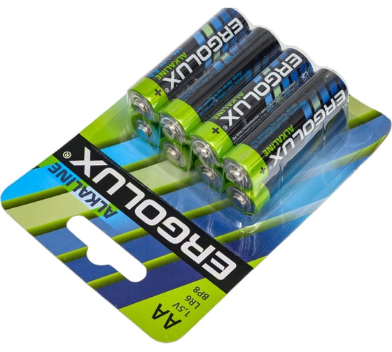 Батарейка Ergolux Alkaline BL8 LR6 (LR6 BP8, 1.5В) 14815