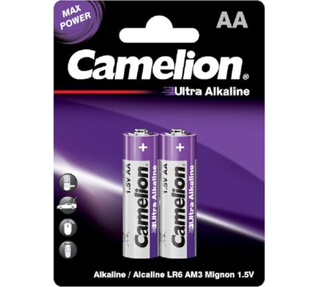 Батарейка Ultra BL-2 LR6 (LR6-BP2UT, 1,5В), блистер 2 шт. Camelion 14982