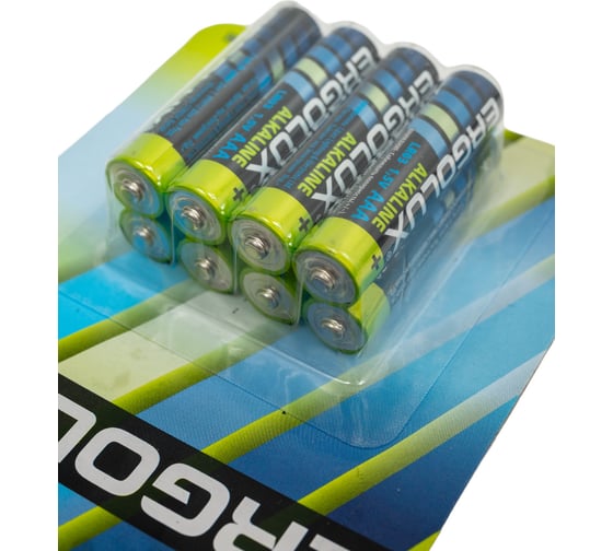 Батарейка Ergolux Alkaline BL8 LR03 (LR03 BP8, 1.5В) 14814