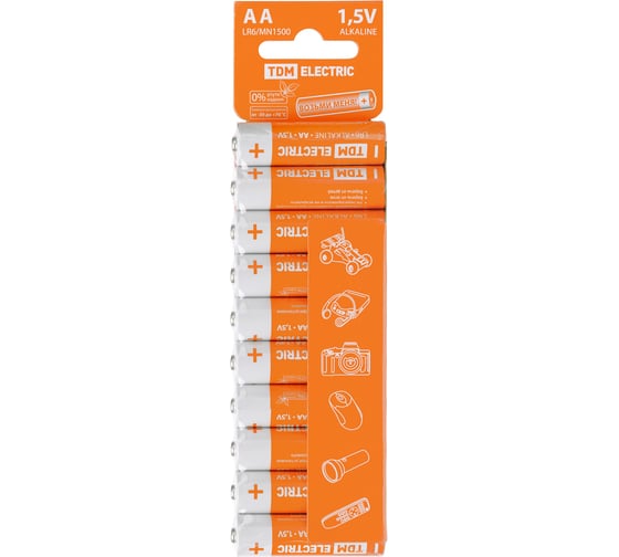 Элемент питания TDM lr6 АА alkaline 1,5v sc-10 SQ1702-0058