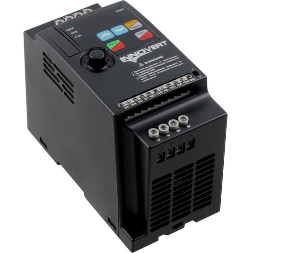 Преобразователь INNOVERT ISD mini PLUS, выходной ток 11 А 2,2 кВт вх: 1ф x 220В / вых: 3ф х 220В ISD222M21E