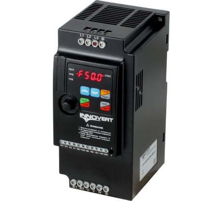 Преобразователь INNOVERT ISD mini PLUS, выходной ток 16,5 А 3,7 кВт вх: 1ф x 220В / вых: 3ф х 220В ISD372M21E