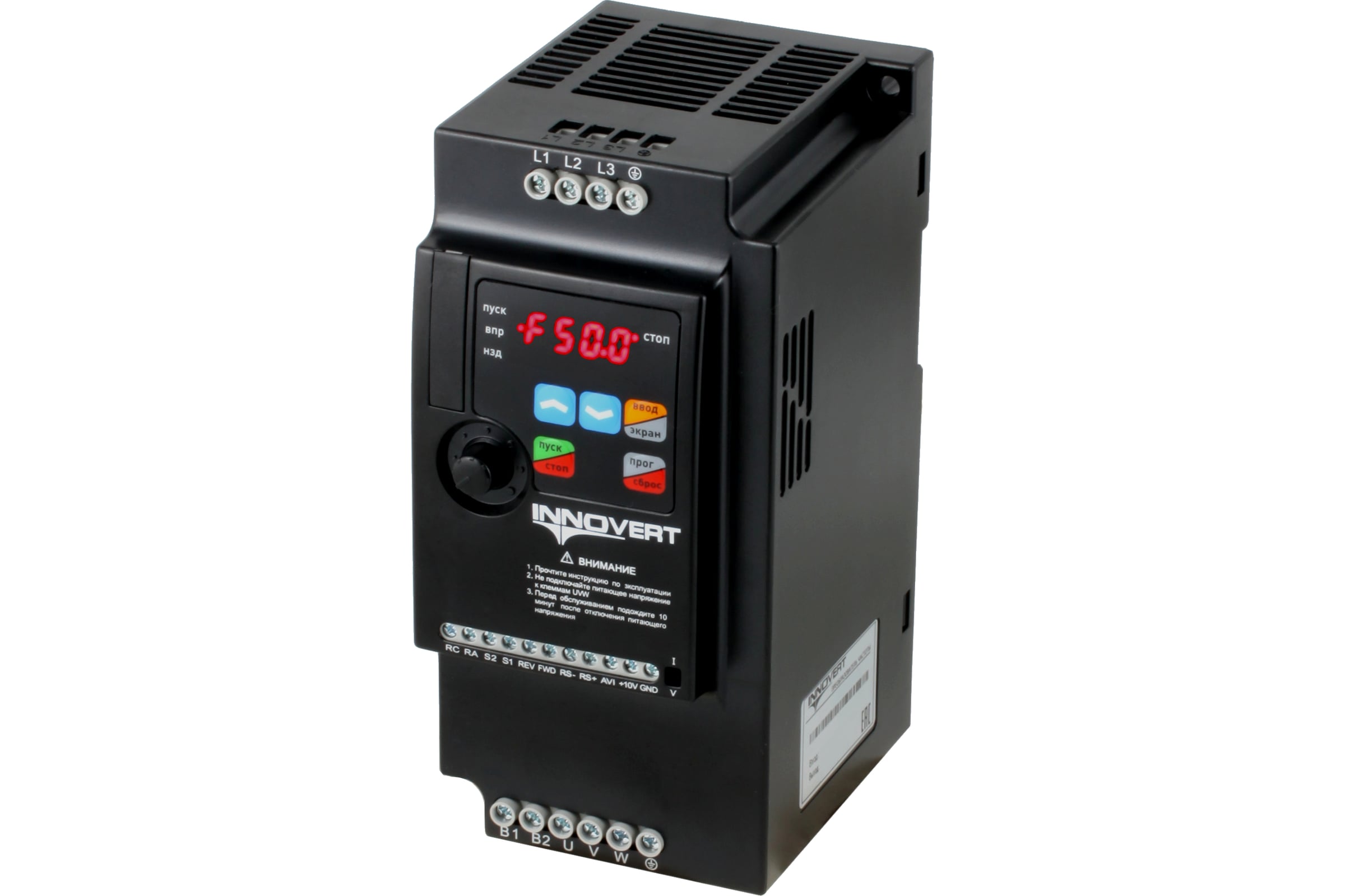 ПреобразовательINNOVERTISDminiPLUS,выходнойток8.6А4,0кВтx380ВISD402M43E