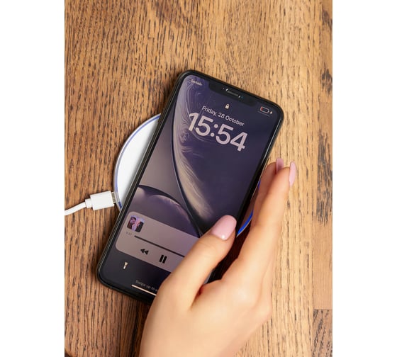 Беспроводное зарядное устройство stone Accesstyle 15w STONE 15W White