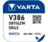 Батарейка Varta 386 (SR43W) BL1 Silver Oxide 1.55V 00386101111 1